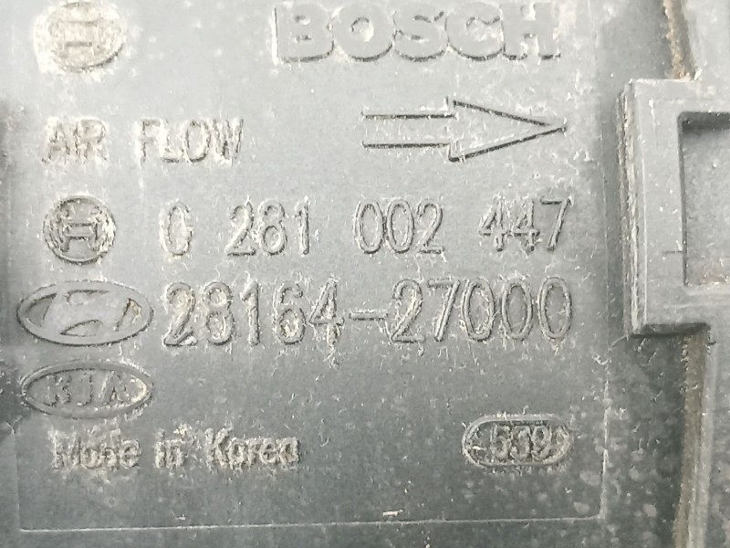 Recambio de caudalimetro para hyundai elantra 2.0 d -4ea referencia OEM IAM 2816427000 0281002447 