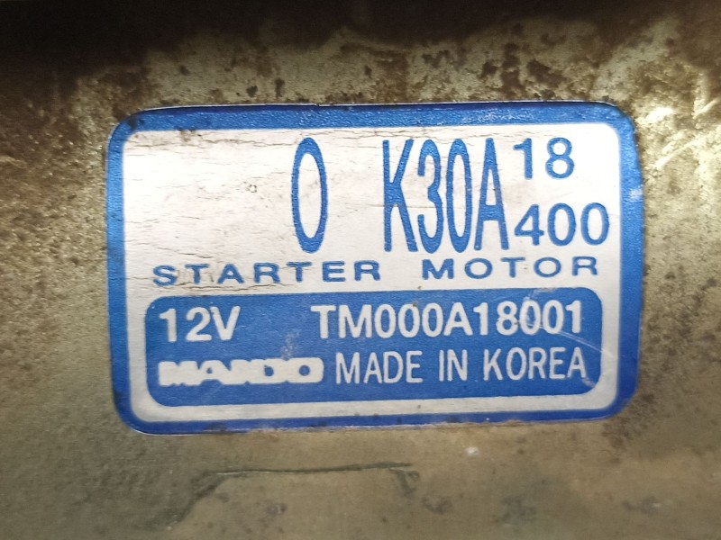 Recambio de motor arranque para kia sephia ii sedan (fa) 1.6 i referencia OEM IAM 0K30A18400 TM000A18001 