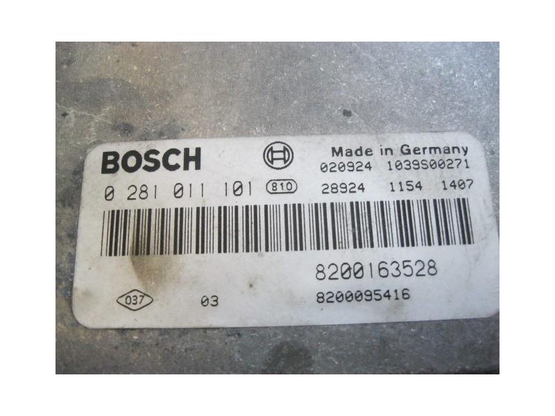 Recambio de centralita : renault laguna : 1.9 td dci /f9q c750 (119,68cv) [2002] para renault laguna 1.9 td dci /f9q c750 refere