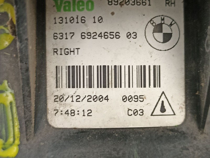 Recambio de antiniebla derecho para bmw 1 (e87) 118 d referencia OEM IAM 63176924656 13101610 