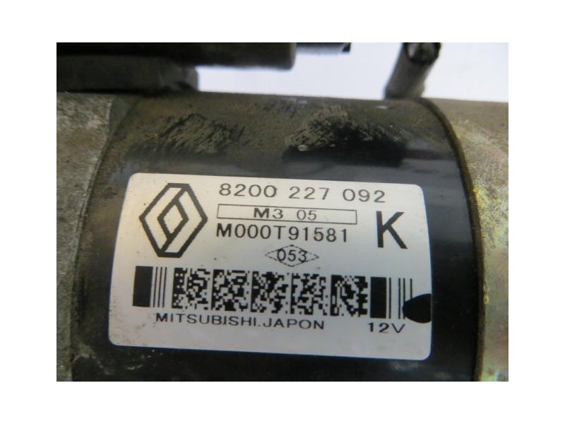 Recambio de motor arranque : renault clio : 1.5 dci -td d/k9k a7 (65,28cv) [2001] para renault clio 1.5 dci -td d/k9k a7 referen