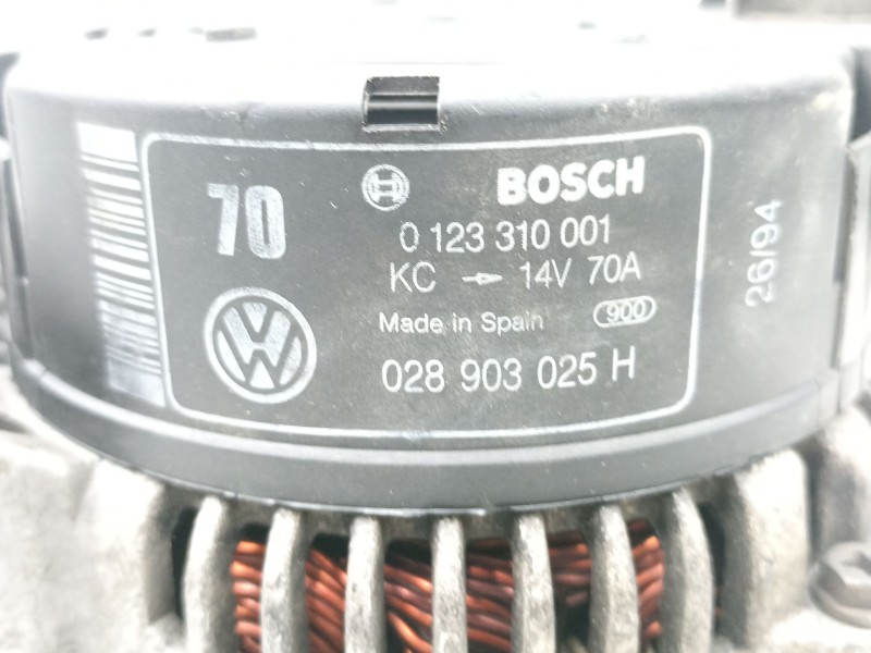 Recambio de alternador para volkswagen polo 1.6 g referencia OEM IAM 028903025H 0123310001 