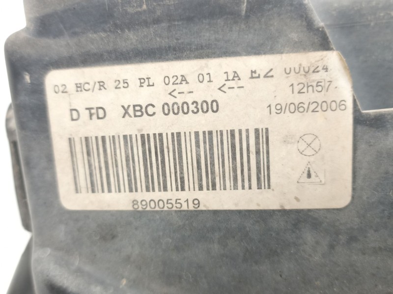 Recambio de faro derecho para land rover freelander i (l314) 1.8 16v 4x4 referencia OEM IAM XBC000300  