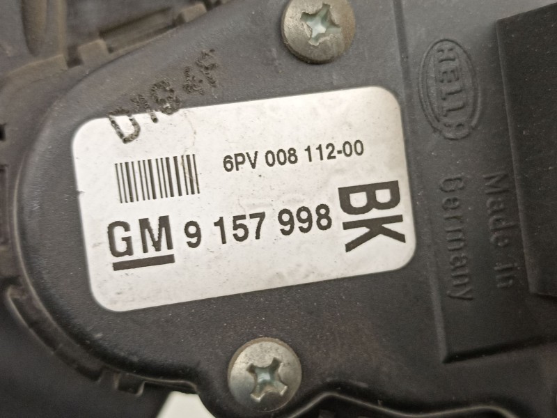 Recambio de potenciometro aceleracion para opel astra h (a04) 1.7 cdti (l48) referencia OEM IAM 9157998 6PV00811200 