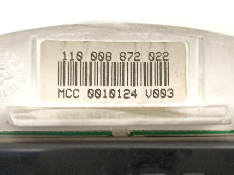 Recambio de cuadro instrumentos para smart coupe 0.7 turbo cat referencia OEM IAM 0010124V003 110008872022 