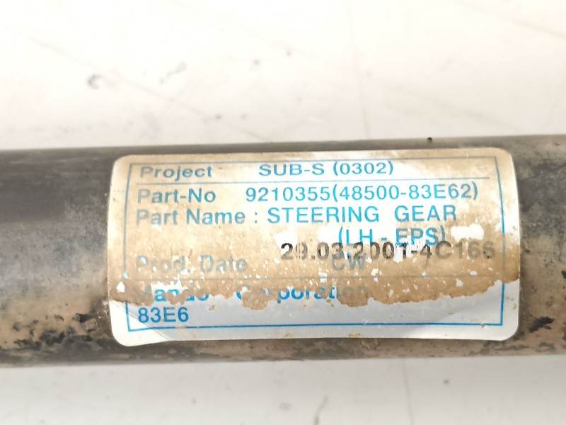 Recambio de cremallera direccion para opel agila (a) (h00) 1.2 16v (f68) referencia OEM IAM 9210355 4850083E62 