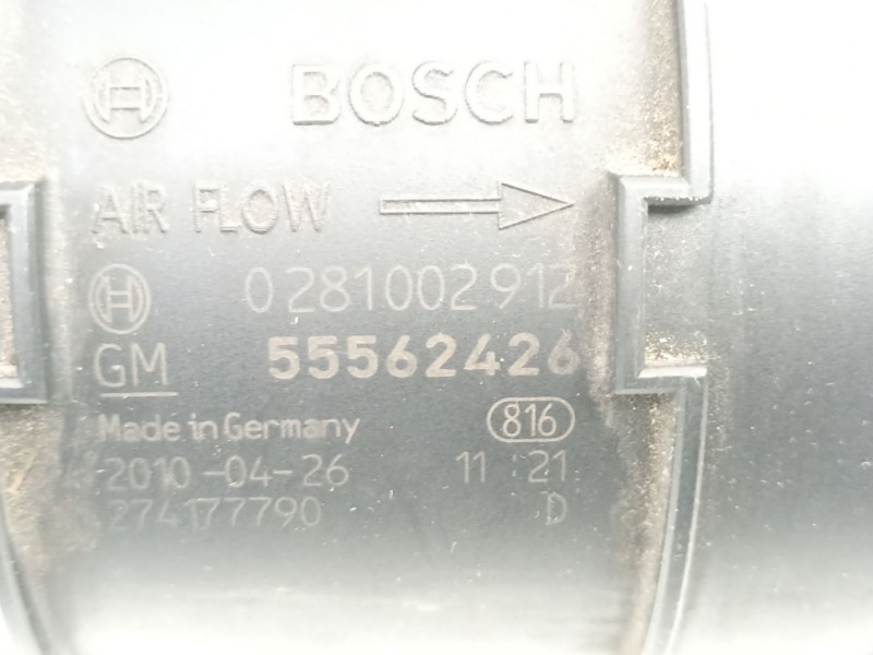 Recambio de caudalimetro para chevrolet orlando (j309) 2.0 d referencia OEM IAM 55562426 0281002912 