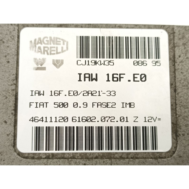 Recambio de centralita para fiat cinquecento (170_) 0.9 i.e. s (170af, 170cf) referencia OEM IAM 46411120 6160207201 