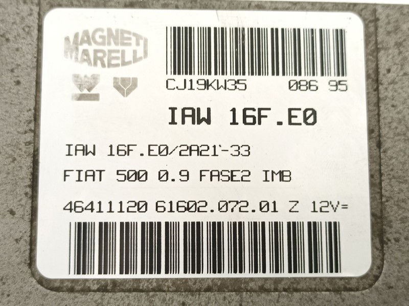Recambio de centralita para fiat cinquecento (170_) 0.9 i.e. s (170af, 170cf) referencia OEM IAM 46411120 6160207201 