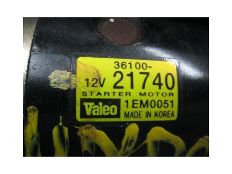 Recambio de motor arranque hyundai coupe 16 i 16v 2002 para hyundai coupe i (rd) 1.6 i 16v referencia OEM IAM 3610021740 1EM0051