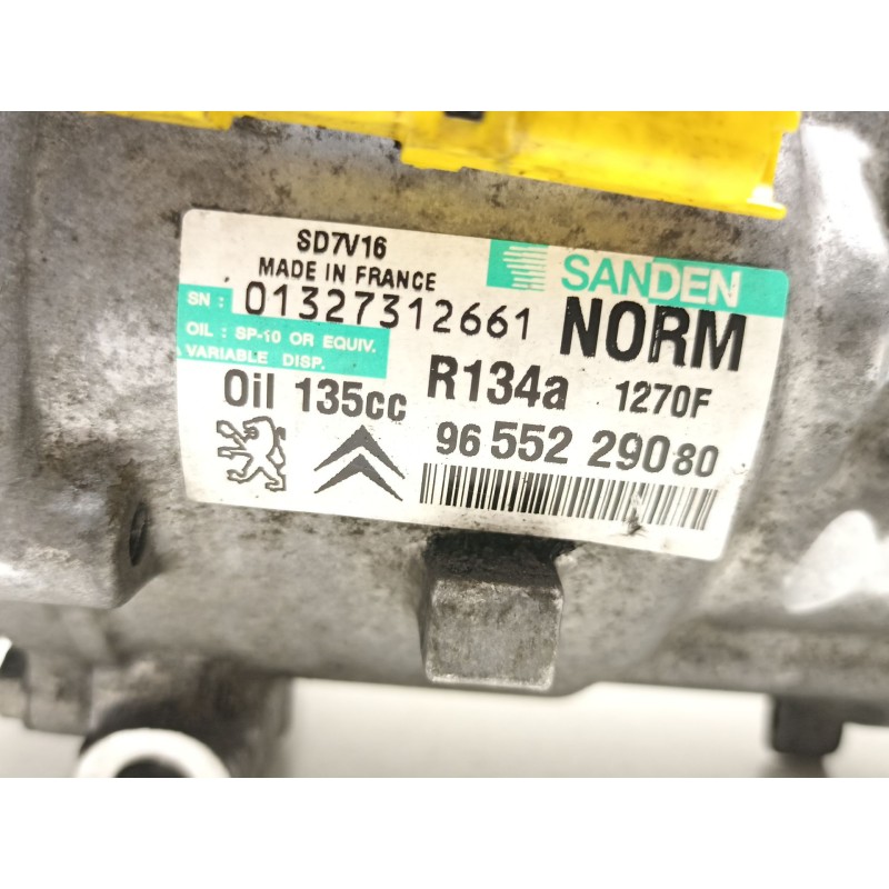 Recambio de compresor aire acondicionado para fiat ulysse (179_) 2.0 d multijet referencia OEM IAM 9655229080 SD7V161270F 