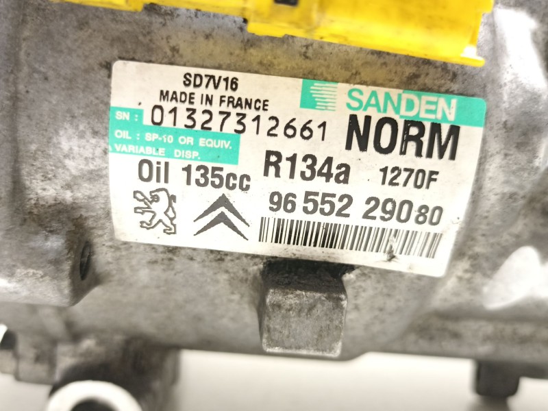 Recambio de compresor aire acondicionado para fiat ulysse (179_) 2.0 d multijet referencia OEM IAM 9655229080 SD7V161270F 