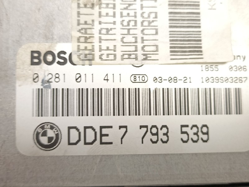 Recambio de centralita para bmw 320 2.0 d coupe referencia OEM IAM 7793539 0281011411 
