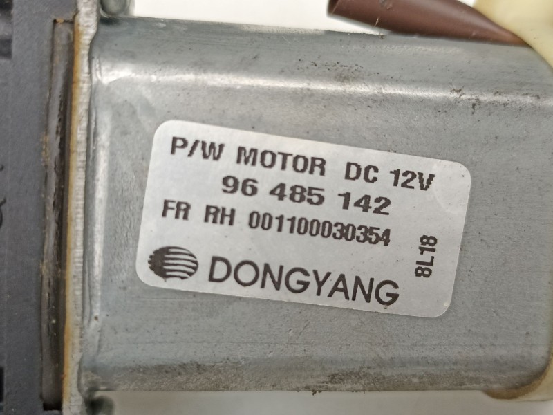 Recambio de elevalunas delantero derecho para chevrolet matiz 0.8 g referencia OEM IAM 96485142  