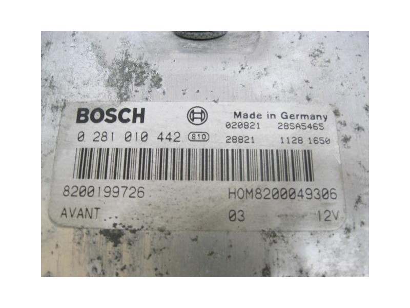 Recambio de centralita : renault megane : 1.9 d/f9q q7 (80,24cv) 5p [2002] para renault megane 1.9 d/f9q q7 referencia OEM IAM 0