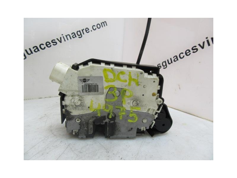 Recambio de cerradura pta. del. dch. : mini cooper : 1.6 hdi w16d16(9hz) (110cv) [2008] para mini cooper 1.6 hdi w16d16(9hz) ref