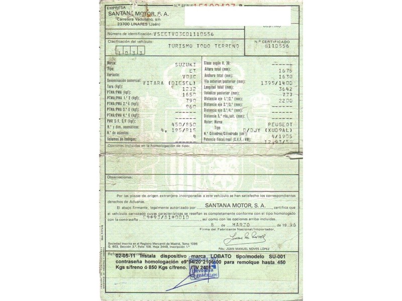 suzuki vitara del año 1996