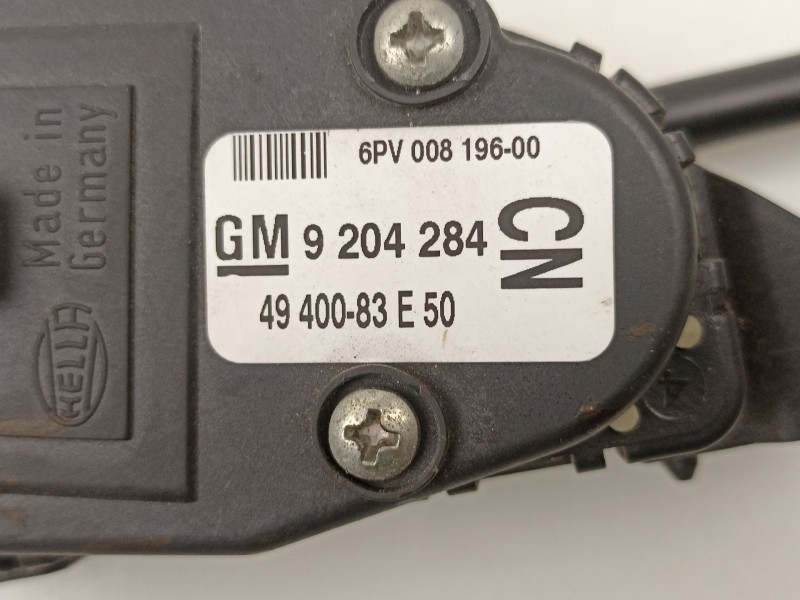 Recambio de potenciometro aceleracion para opel agila 1.2 g referencia OEM IAM 9204284 6PV00819600 4940083E50