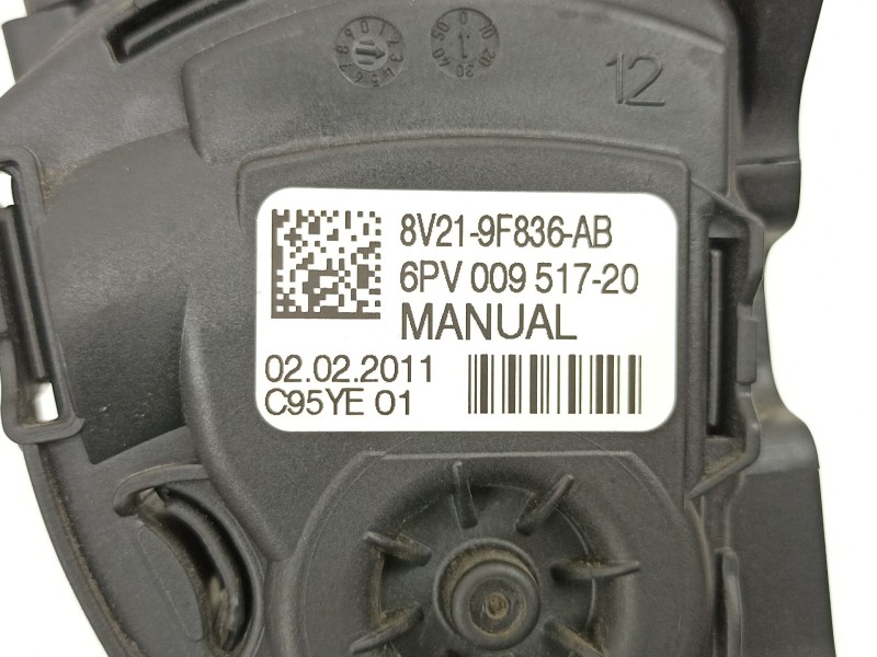Recambio de potenciometro aceleracion para ford fiesta vi (cb1, ccn) 1.4 tdci referencia OEM IAM 8V219F836AB 6PV00951720 