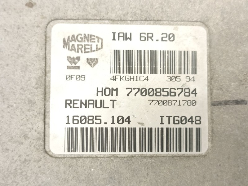 Recambio de centralita para renault twingo 1.2 g -c3g referencia OEM IAM 7700871780 16085104 7700856784