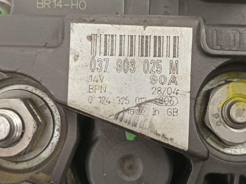 Recambio de alternador para seat cordoba 1.4 g referencia OEM IAM 037903025M 0124325012 