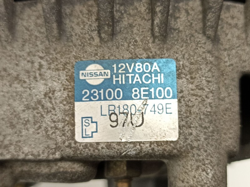 Recambio de alternador para nissan almera i hatchback (n15) 2.0 d referencia OEM IAM 231008E100 LR180749E 