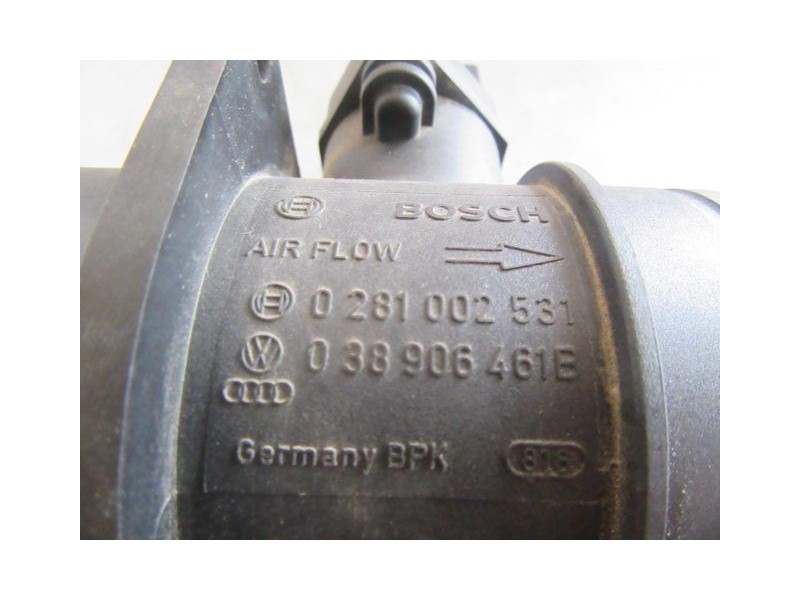 Recambio de caudalimetro : seat leon : 1.9 tdi bls (105cv) [2010] para seat leon 1.9 tdi bls referencia OEM IAM 0281002531  