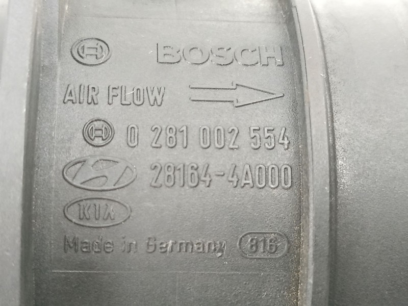 Recambio de caudalimetro para kia carnival ii (gq) 2.9 crdi referencia OEM IAM 281644A000 0281002554 