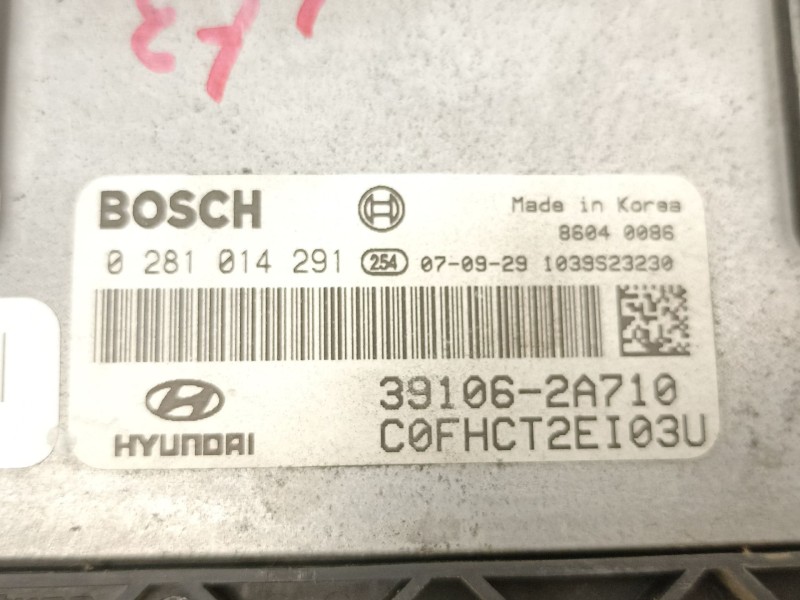 Recambio de centralita para hyundai i30 (fd) 1.6 crdi referencia OEM IAM 391062A710 0281014291 