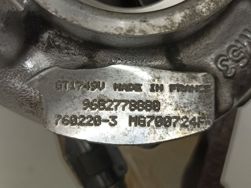 Recambio de turbo para fiat scudo furgoneta (270_, 272_) 2.0 d multijet referencia OEM IAM 9682778880 GT1749V 