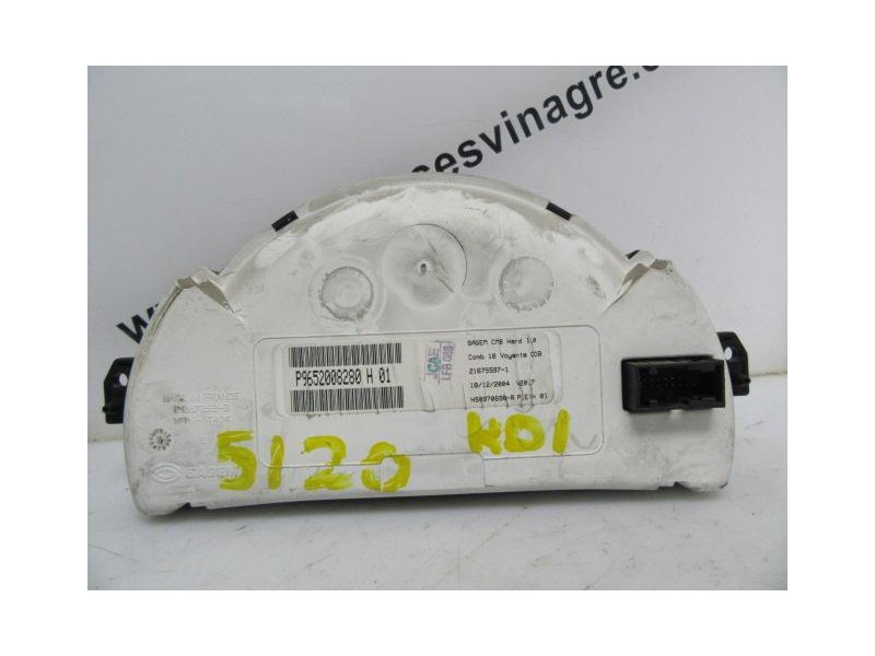 Recambio de cuadro instrumentos : citroen c 2 : 1.4 hdi (67,98cv)3p [2005] para citroen c 2 1.4 hdi (67,98cv 1.4 hdi 3p referenc