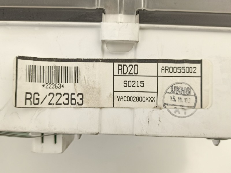 Recambio de cuadro instrumentos para rover 45 1.6 g referencia OEM IAM AR0055002 YAC002800XXX 