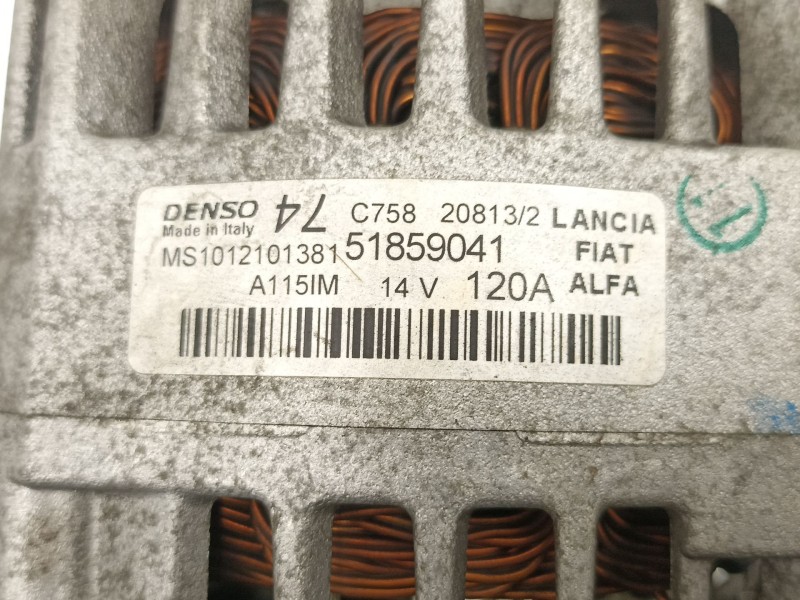 Recambio de alternador para ford ka (ru8) 1.2 referencia OEM IAM 51859041 MS1012101381 
