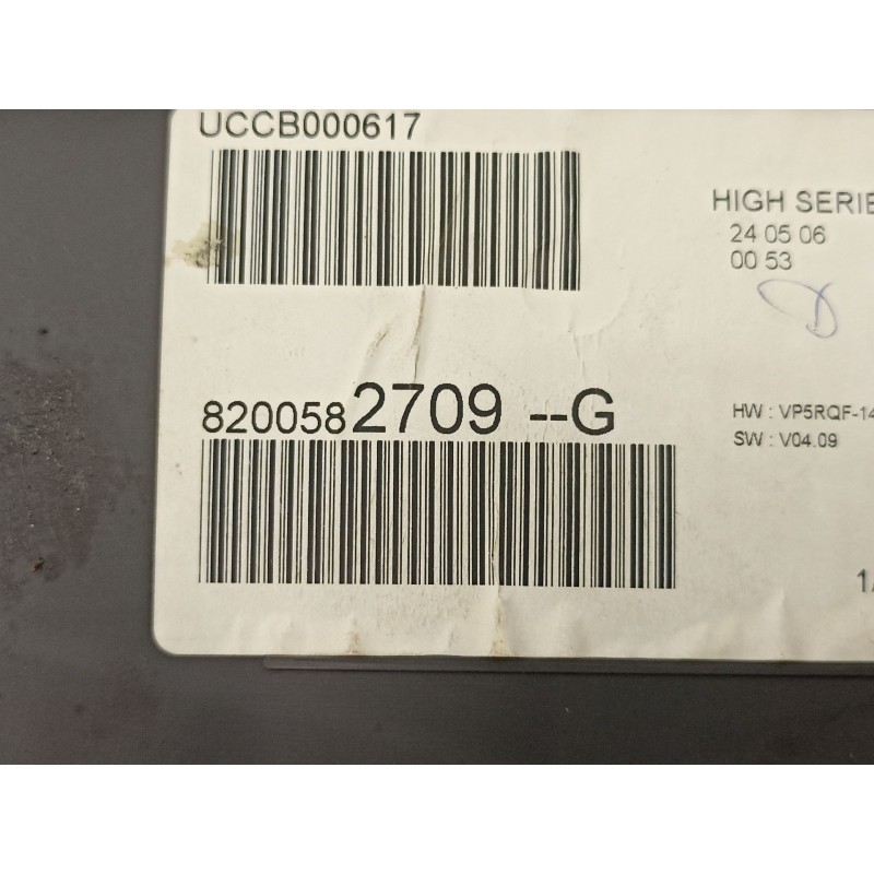 Recambio de cuadro instrumentos para renault clio iii (br0/1, cr0/1) 1.5 dci (br17, cr17) referencia OEM IAM 8200582709  