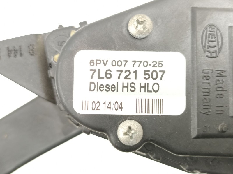 Recambio de potenciometro aceleracion para volkswagen touareg (7la, 7l6, 7l7) 2.5 r5 tdi referencia OEM IAM 7L6721507 6PV0077702