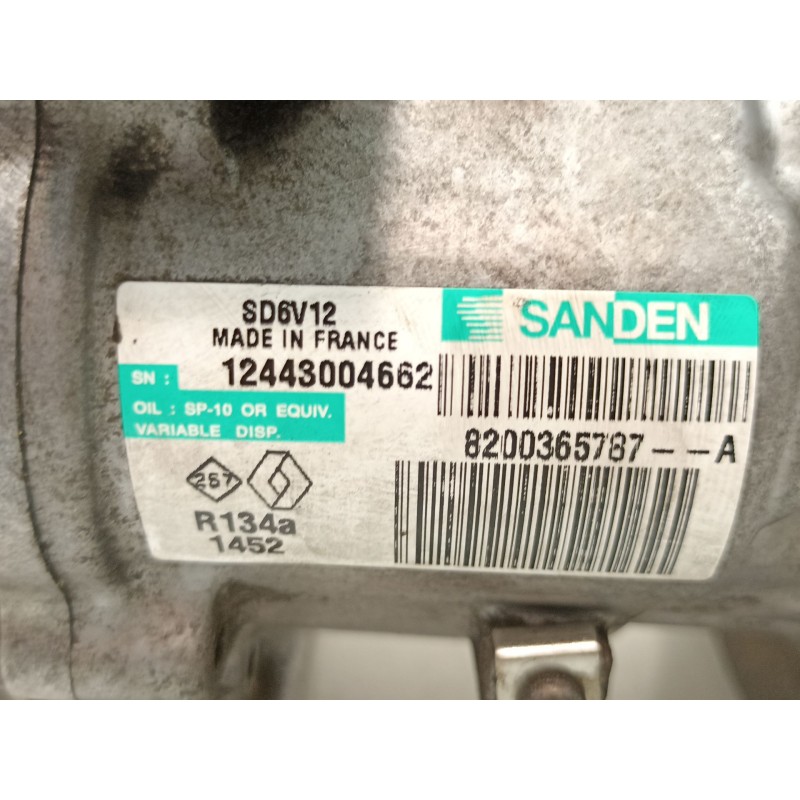 Recambio de compresor aire acondicionado para renault clio iii (br0/1, cr0/1) 1.5 dci (br17, cr17) referencia OEM IAM 8200365787