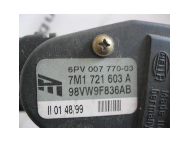 Recambio de potenciómetro aceleración : seat alhambra : 1.9 tdi (110,16cv) d/avg 5p [2000] para seat alhambra 1.9 tdi   d/avg   