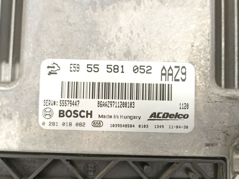 Recambio de centralita para opel astra j (p10) 1.3 cdti (68) referencia OEM IAM 55579447 0281018082 55581052