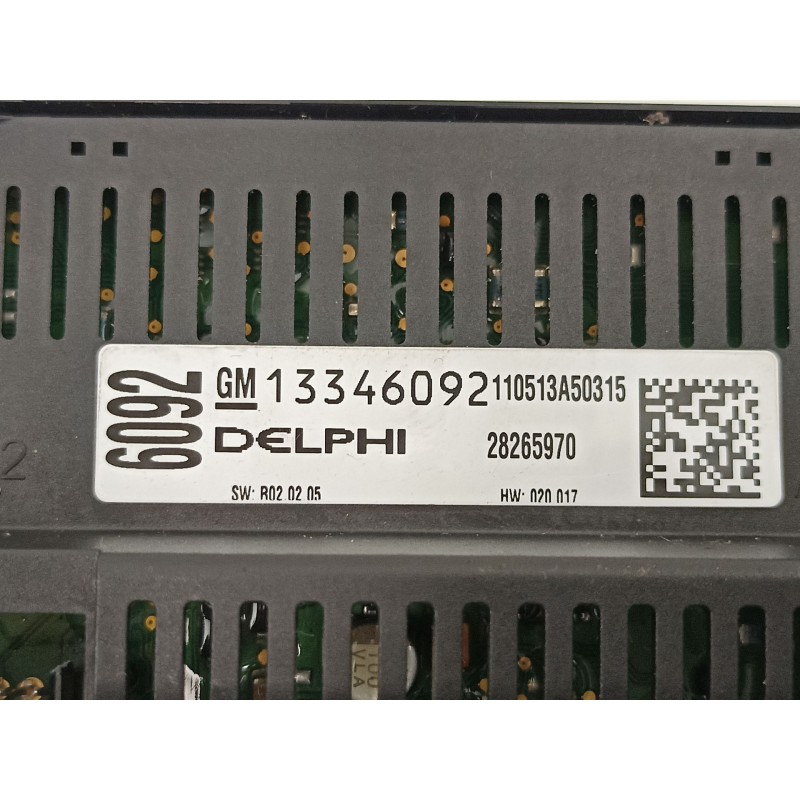 Recambio de mandos calefaccion aire para opel astra j (p10) 1.3 cdti (68) referencia OEM IAM 13346092 28265970 