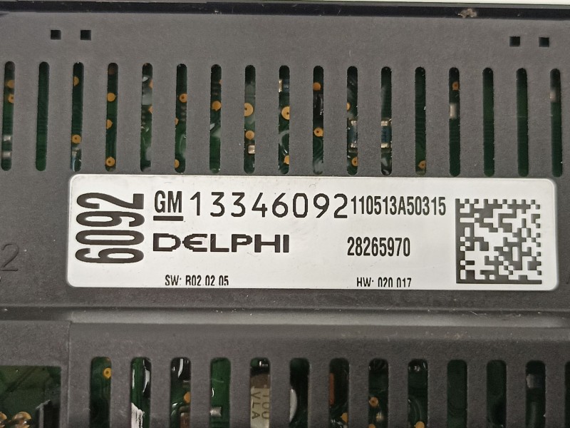 Recambio de mandos calefaccion aire para opel astra j (p10) 1.3 cdti (68) referencia OEM IAM 13346092 28265970 