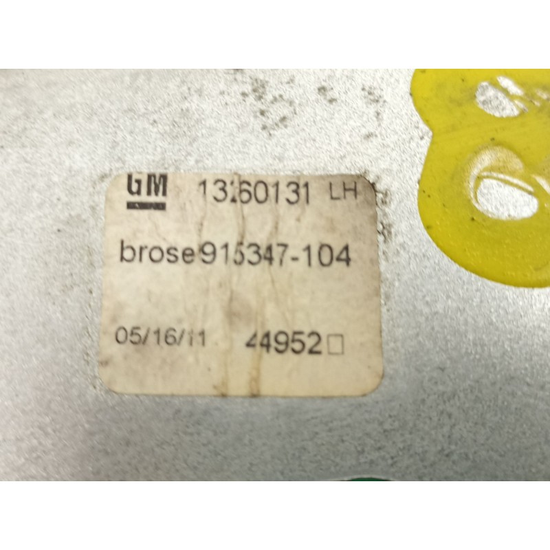 Recambio de elevalunas trasero izquierdo para opel astra j (p10) 1.3 cdti (68) referencia OEM IAM 13260131 915347104 