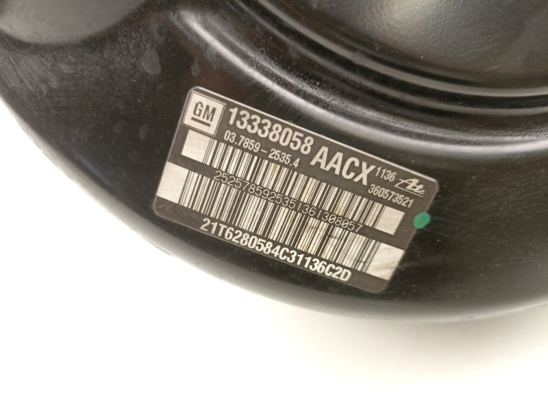 Recambio de servofreno para opel astra j (p10) 1.3 cdti (68) referencia OEM IAM 13338058 03785925354 