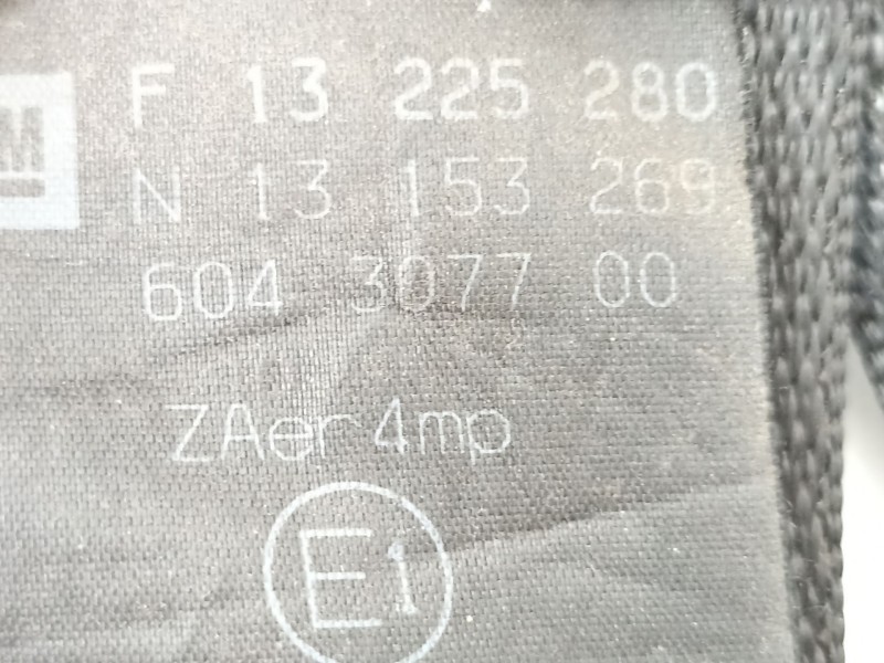 Recambio de cinturon seguridad delantero izquierdo para opel corsa 1.3 cdti 6v referencia OEM IAM 13225280  13153269