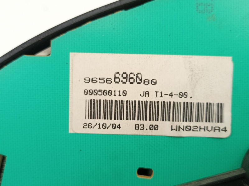 Recambio de cuadro instrumentos para peugeot 206 van 1.4 hdi referencia OEM IAM 9656696080  