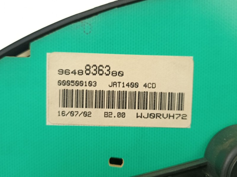 Recambio de cuadro instrumentos para peugeot 206 hatchback (2a/c) 1.9 d referencia OEM IAM 9648836380  