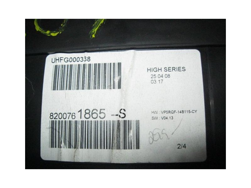 Recambio de cuadro instrumentos : renault clio : 1.5 td dci-(k9kn764) 5p [2009] para renault clio 1.5 td dci-(k9kn764)  5p refer