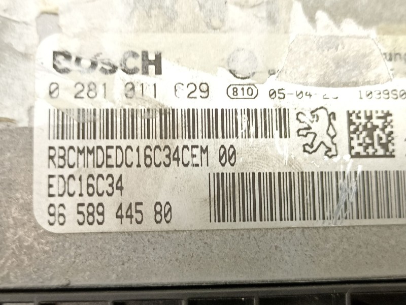 Recambio de centralita para citroën c4 coupé (la_) 1.6 hdi referencia OEM IAM 9658944580 0281011629 