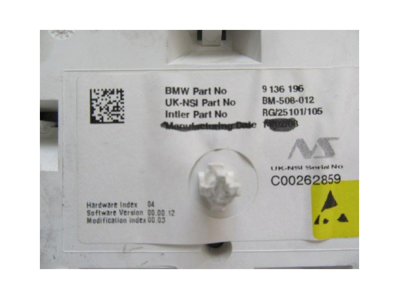 Recambio de cuadro instrumentos : mini cooper : 1.6 hdi w16d16(9hz) (110cv) [2008] para mini cooper 1.6 hdi w16d16(9hz) referenc