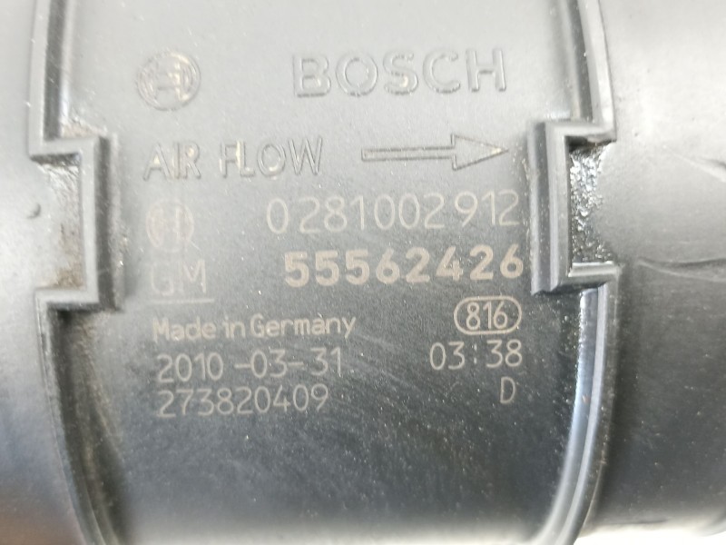 Recambio de caudalimetro para opel insignia a (g09) 2.0 cdti (68) referencia OEM IAM 55562426 0281002912 
