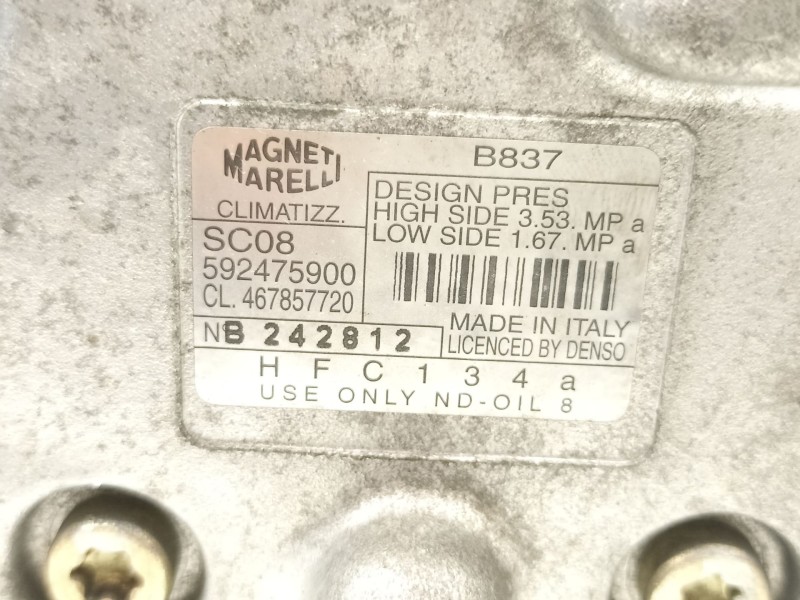 Recambio de compresor aire acondicionado para lancia y (840_) 1.2 (840aa, 840af1a) referencia OEM IAM 46785772 592475900 